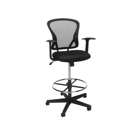 OFM Essentials Collection Mid Back Mesh Drafting Chair, Drafting Stool (ESS-3012)