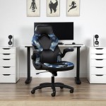 OFM Essentials Collection Racing Style Bonded Leather Gaming Chair (ESS-3085)