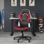 OFM Essentials Collection Racing Style Bonded Leather Gaming Chair (ESS-3085)