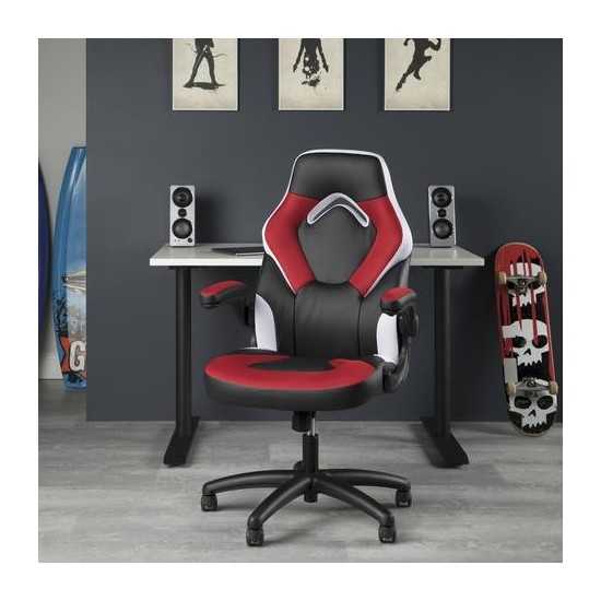 OFM Essentials Collection Racing Style Bonded Leather Gaming Chair (ESS-3085)