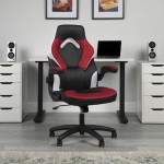 OFM Essentials Collection Racing Style Bonded Leather Gaming Chair (ESS-3085)