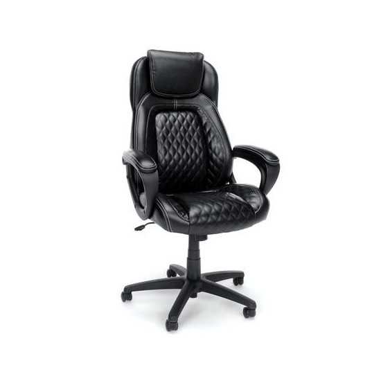 OFM Essentials Collection Racing Style SofThread Leather High Back Office Chair (ESS-6060)