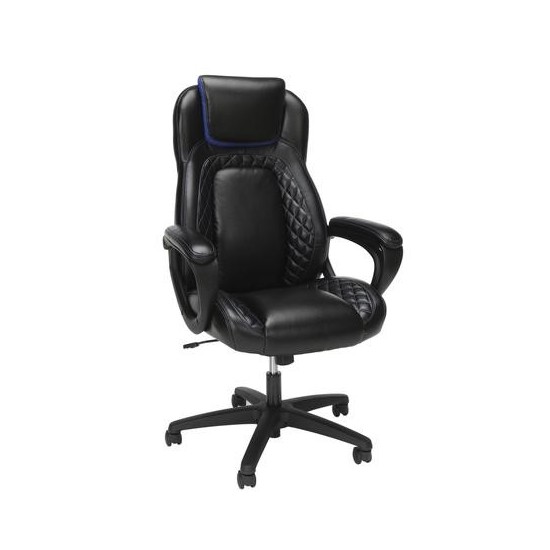 OFM Essentials Collection Racing Style SofThread Leather High Back Office Chair (ESS-6060)