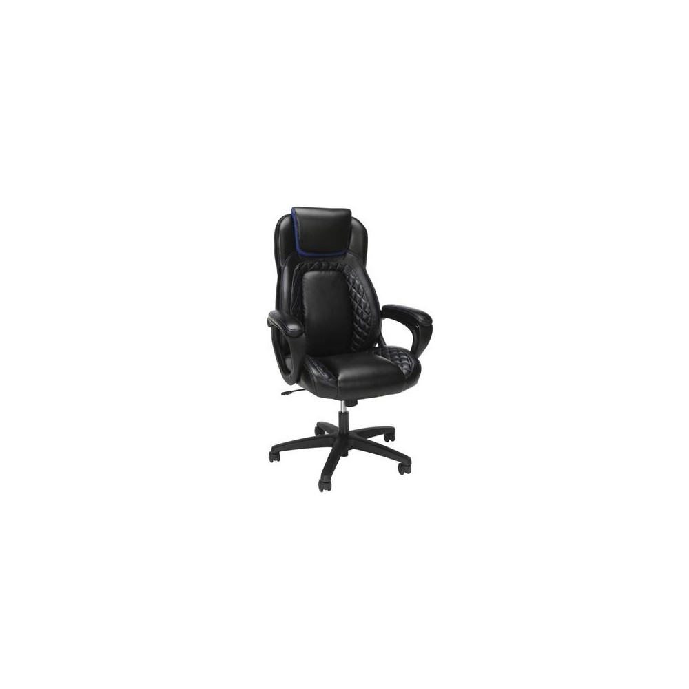 OFM Essentials Collection Racing Style SofThread Leather High Back Office Chair (ESS-6060)