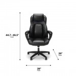 OFM Essentials Collection Racing Style SofThread Leather High Back Office Chair (ESS-6060)