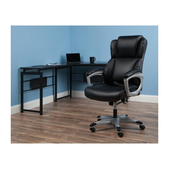 OFM Essentials Series Ergonomic Executive Bonded Leather Office Chair (ESS-6033)