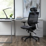 OFM Full Mesh Office Chair with Headrest, Lumbar Support (525)