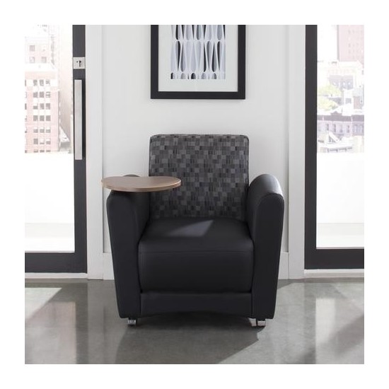 OFM InterPlay Series Single Seat Chair with Bronze Tablet (821-N)