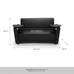OFM InterPlay Series Social Seating Sofa with Double Tungsten Tablets (822)