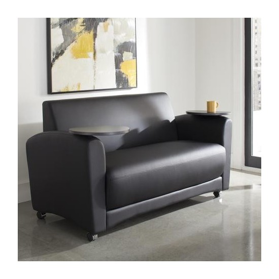 OFM InterPlay Series Social Seating Sofa with Double Tungsten Tablets (822)