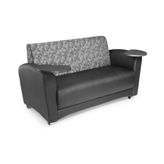 OFM InterPlay Series Social Seating Sofa with Double Tungsten Tablets (822)