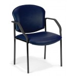 OFM Manor Series Model 404-VAM Guest and Reception Chair with Arms, Anti-Microbial/Anti-Bacterial Vinyl