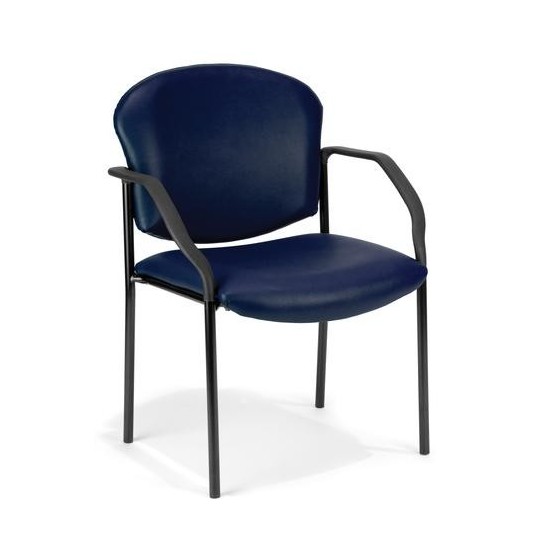 OFM Manor Series Model 404-VAM Guest and Reception Chair with Arms, Anti-Microbial/Anti-Bacterial Vinyl