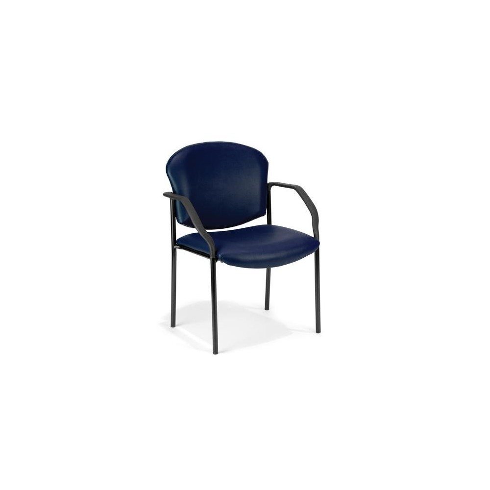 OFM Manor Series Model 404-VAM Guest and Reception Chair with Arms, Anti-Microbial/Anti-Bacterial Vinyl