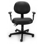 OFM Model 241-VAM-AA 24 Hour Ergonomic Task Chair with Arms, Anti-Microbial/Anti-Bacterial Vinyl, Mid Back