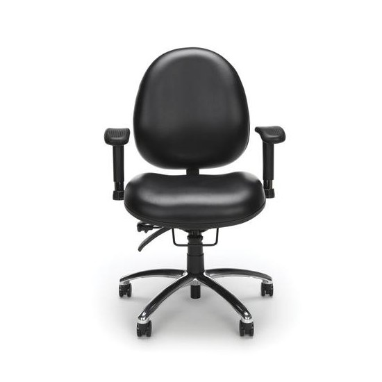 OFM Model 247-VAM 24 Hour Big and Tall Ergonomic Computer Swivel Task Chair with Arms, Anti-Microbial/Anti-Bacterial Vinyl