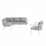 Riverside 5 Piece Outdoor Patio Aluminum Set