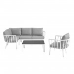 Riverside 6 Piece Outdoor Patio Aluminum Set