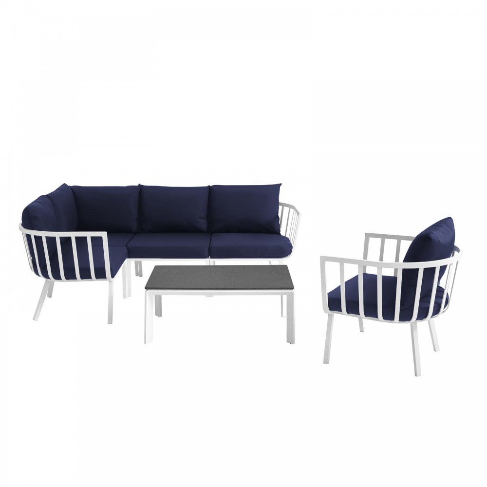 Riverside 6 Piece Outdoor Patio Aluminum Set Riverside 6 Piece Outdoor Patio Aluminum Set