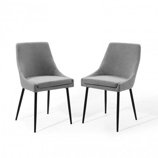 Viscount Upholstered Fabric Dining Chairs - Set of 2