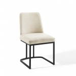 Amplify Sled Base Upholstered Fabric Dining Side Chair