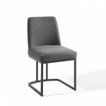 Amplify Sled Base Upholstered Fabric Dining Side Chair