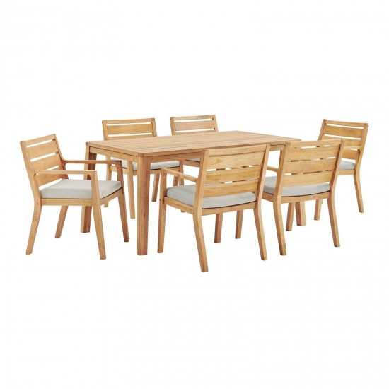 Portsmouth 7 Piece Outdoor Patio Karri Wood Dining Set