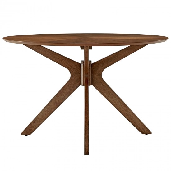 Crossroads 47" Round Wood Dining Table