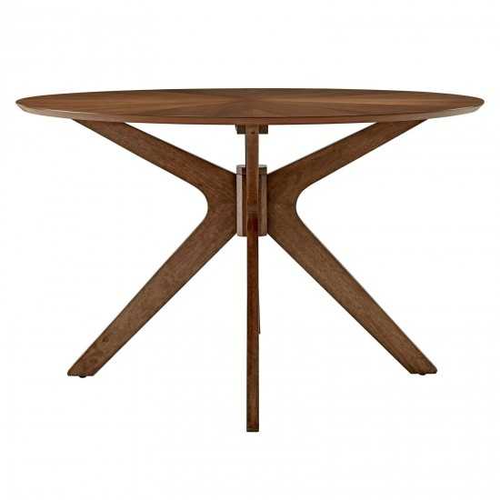 Crossroads 47" Round Wood Dining Table