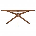 Crossroads 71" Oval Wood Dining Table