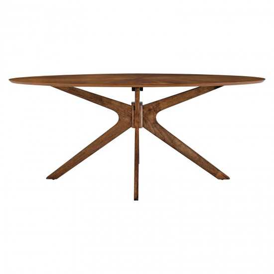 Crossroads 71" Oval Wood Dining Table