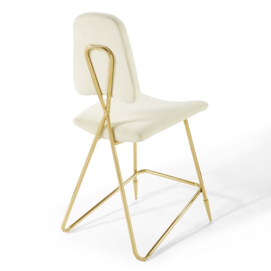 Ponder Performance Velvet Counter Stool
