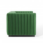 Conjure Channel Tufted Performance Velvet Accent Armchair