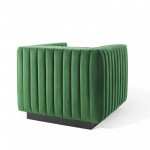 Conjure Channel Tufted Performance Velvet Accent Armchair