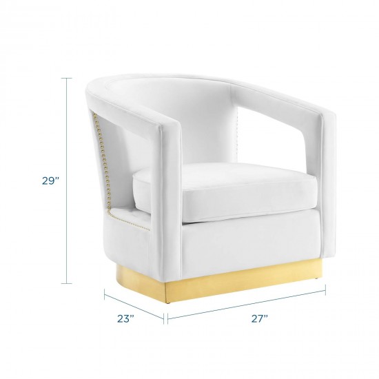 Frolick Performance Velvet Armchair