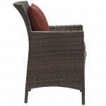 Conduit 5 Piece Outdoor Patio Wicker Rattan Set