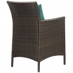 Conduit 5 Piece Outdoor Patio Wicker Rattan Set