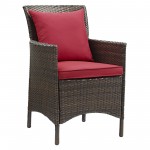 Conduit 5 Piece Outdoor Patio Wicker Rattan Set