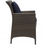 Conduit 5 Piece Outdoor Patio Wicker Rattan Set