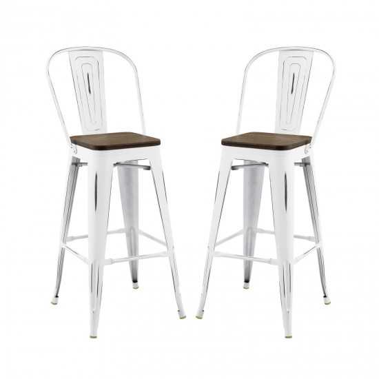 Promenade Bar Stool Metal Set of 2