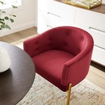 Savour Tufted Performance Velvet Accent Chair