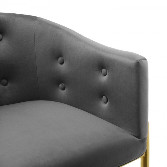 Savour Tufted Performance Velvet Accent Dining Armchair