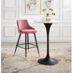 Adorn Performance Velvet Bar Stool