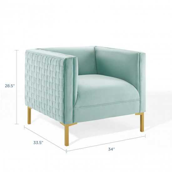 Resonate Performance Velvet Armchair