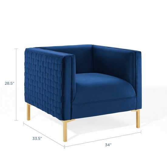 Resonate Performance Velvet Armchair