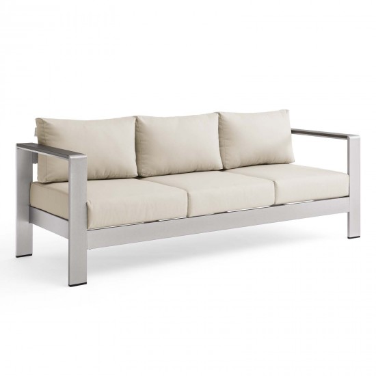 Shore Outdoor Patio Aluminum Sofa