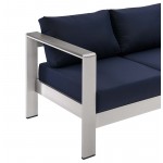 Shore Outdoor Patio Aluminum Sofa