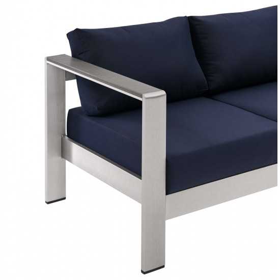 Shore Outdoor Patio Aluminum Sofa