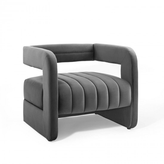 Range Tufted Performance Velvet Accent Armchair