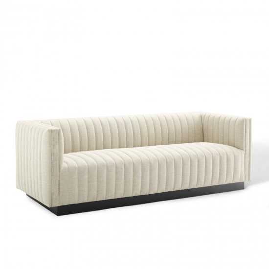 Conjure Tufted Upholstered Fabric Sofa